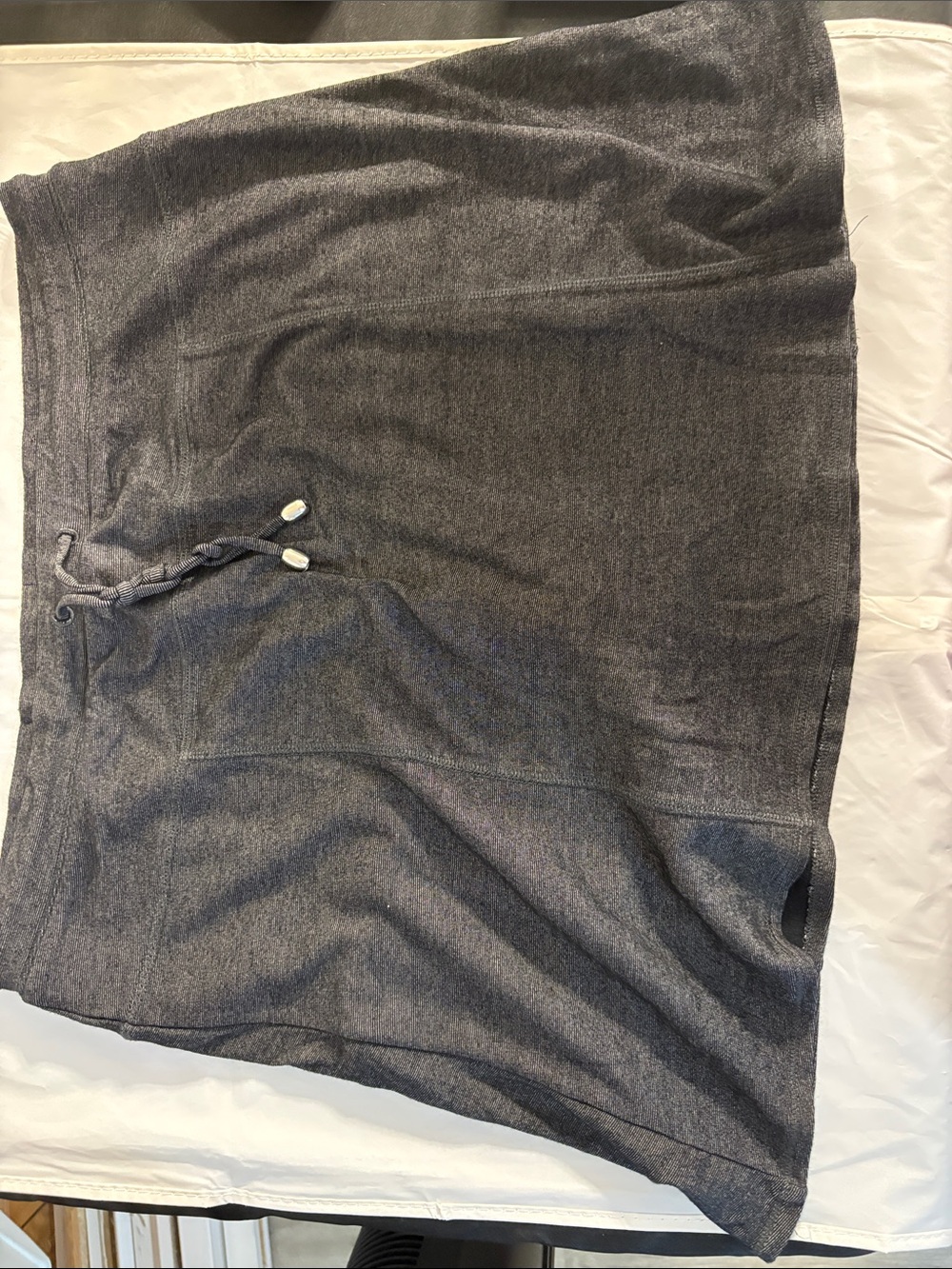 GreenTea Charcoal Gray Women’s Skort with Drawstring
